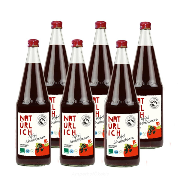 product photo for Apfel Johannisbeer Saft 6x1l