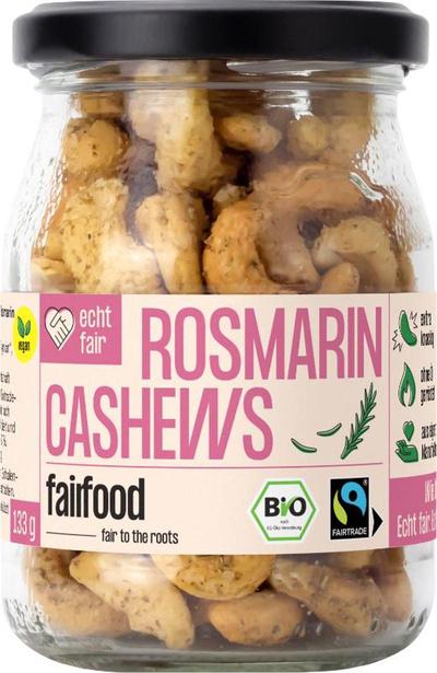Produktfoto zu Faire Cashew Rosmarin 133 g