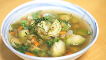 Rezeptbild für Wintertopf mit Linsen und Rosenkohl