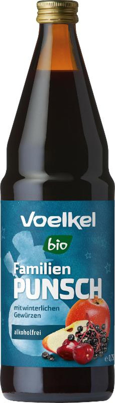 Produktfoto zu Familienpunsch Voelkel 0,7 l alkoholfrei
