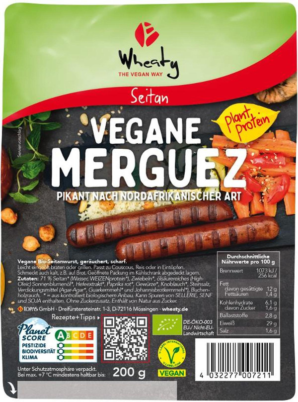 product photo for Veganwurst Merguez 200g