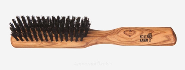 product photo for Holzbürste Olivenholz schmal -