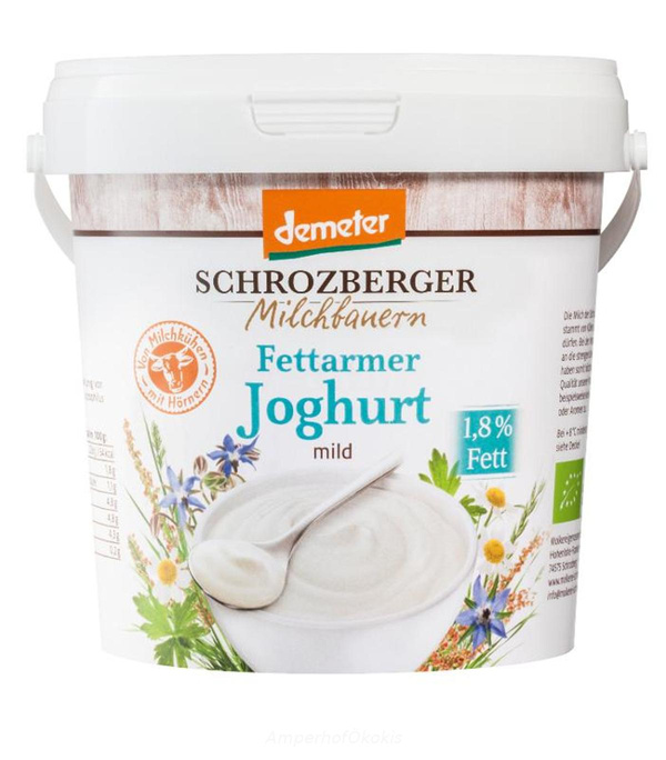 product photo for Joghurt mild Natur 1kg 1,8% Fett