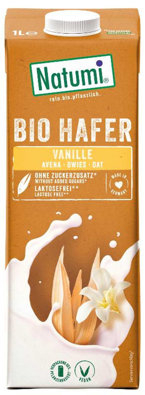 Produktfoto zu Natumi Haferdrink Vanille 1 l