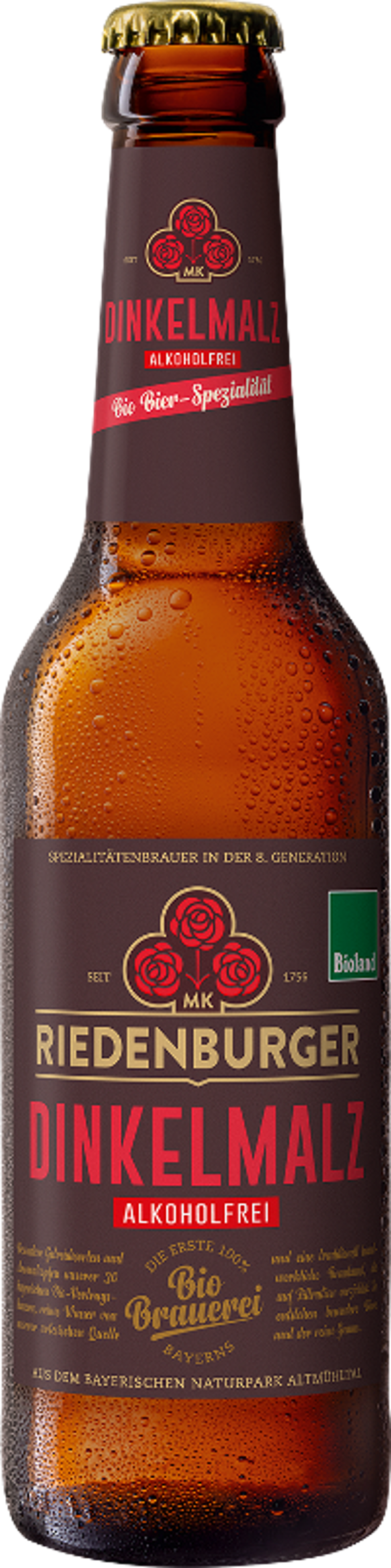 product photo for Riedenburger Dinkelmalz Bier 10x0,33 l