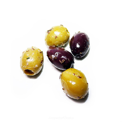 Produktfoto zu Oliven gemischt mit Kräutern 170g