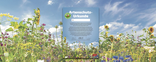 Artenschutz-Urkunde: Zum Verschenken oder selbst behalten