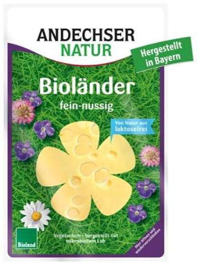 Produktfoto zu Bioländer in Scheiben laktosefrei 150g