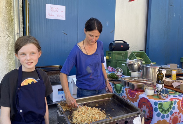 Ein Teil der Familie vom Biohof Fuchs