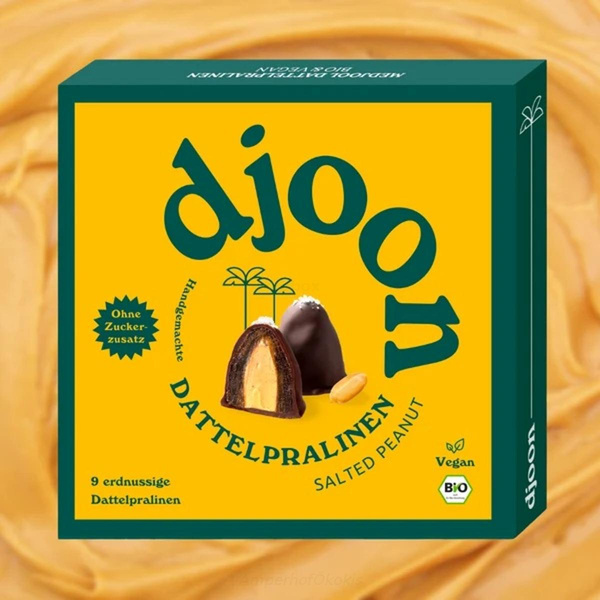Produktfoto zu Dattelpralinen Salted Peanut 9 Stück