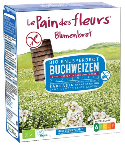 Produktfoto zu Blumenbrot Buchweizen ohne Salz glutenfrei 150 g