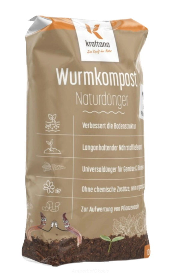 Produktfoto zu Kraftana Wurmkompost 10 l