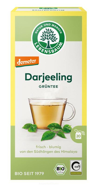 Produktfoto zu Grüntee Darjeeling Ambootia, 20 Teebeutel