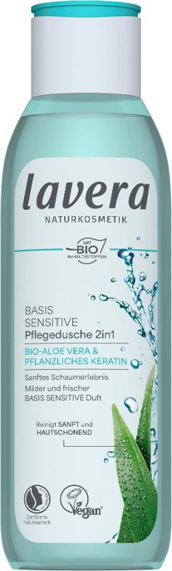 Produktfoto zu basis sensitiv Pflegedusche 2in1 250 ml
