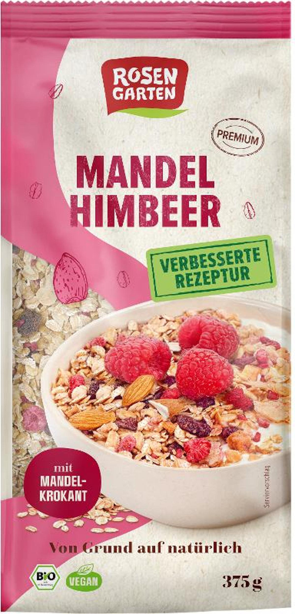 Produktfoto zu Mandel Himbeer Müsli 375 g