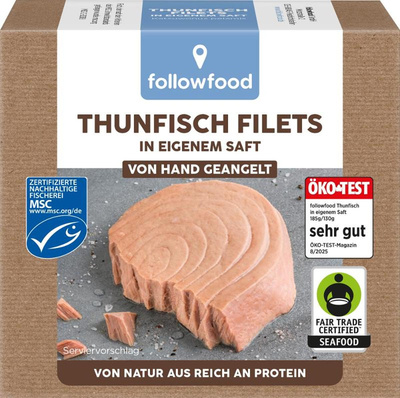 Produktfoto zu Thunfischfilets natur 185 g