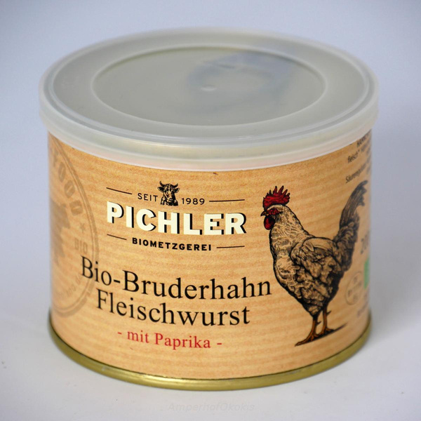 Produktfoto zu Bruderhahn Fleischwurst Paprika 200g  kühlpflichtig