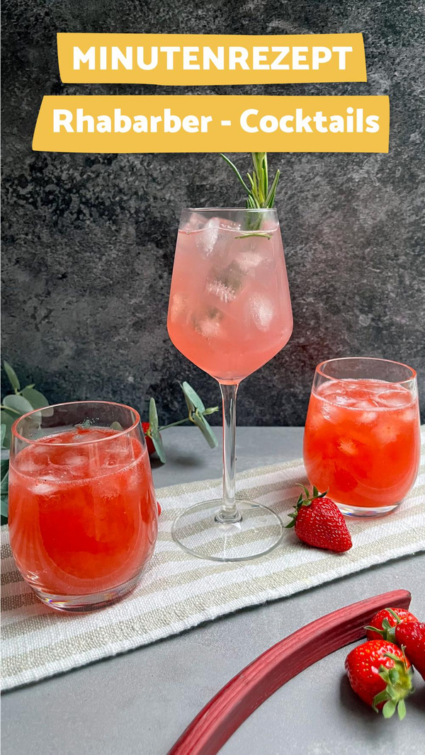 ❤️ Rhabarber-Cocktail mit der BioZisch Rhabarber von Voelkel TUT GUT! ❤️