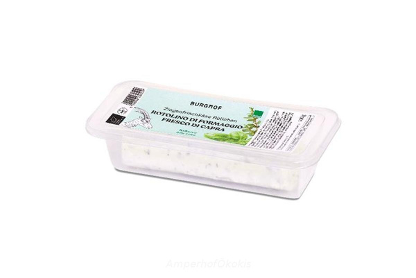 Produktfoto zu Ziegenfrischkäse Rolle Kräuter 100g