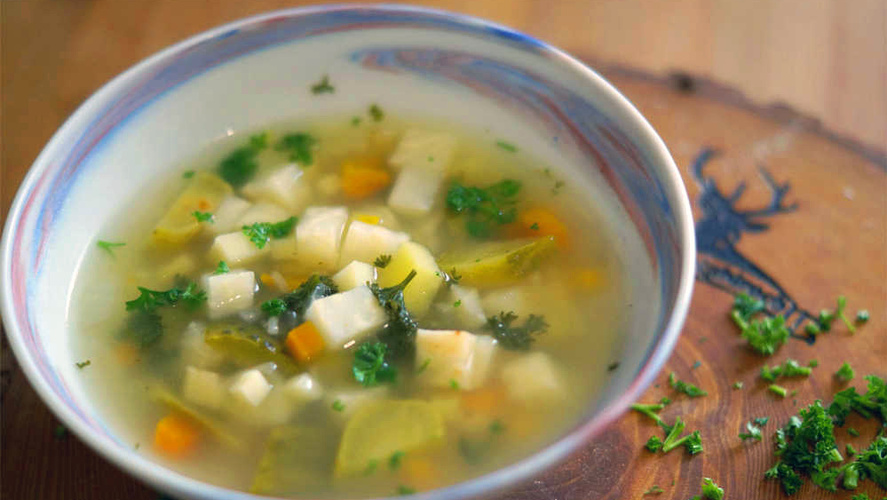 Rezeptbild für Vegetarische winterliche Rassolnik Suppe
