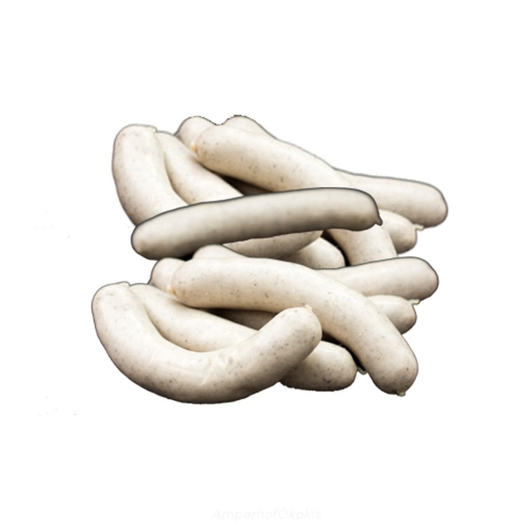 Produktfoto zu Putenbratwurst, weiß, fein, 12 Stück Packung ca.400g