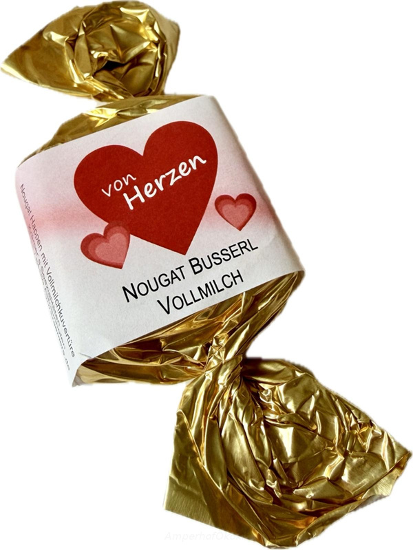 product photo for Von Herzen Nougat Busserl Vollmilch 21 g