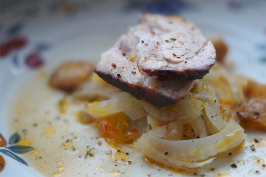 Rezeptbild für Sonntagsbraten mit Fenchel & Orangen 