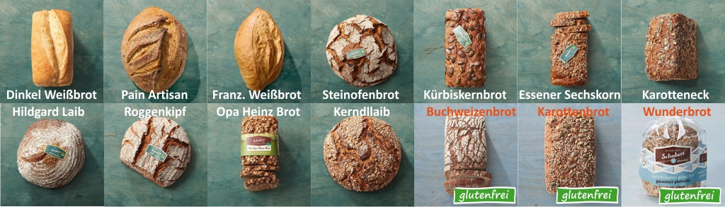 Ab 9.2. liefern wir Brote von der Bio-Bäckerei Schubert aus Augsburg