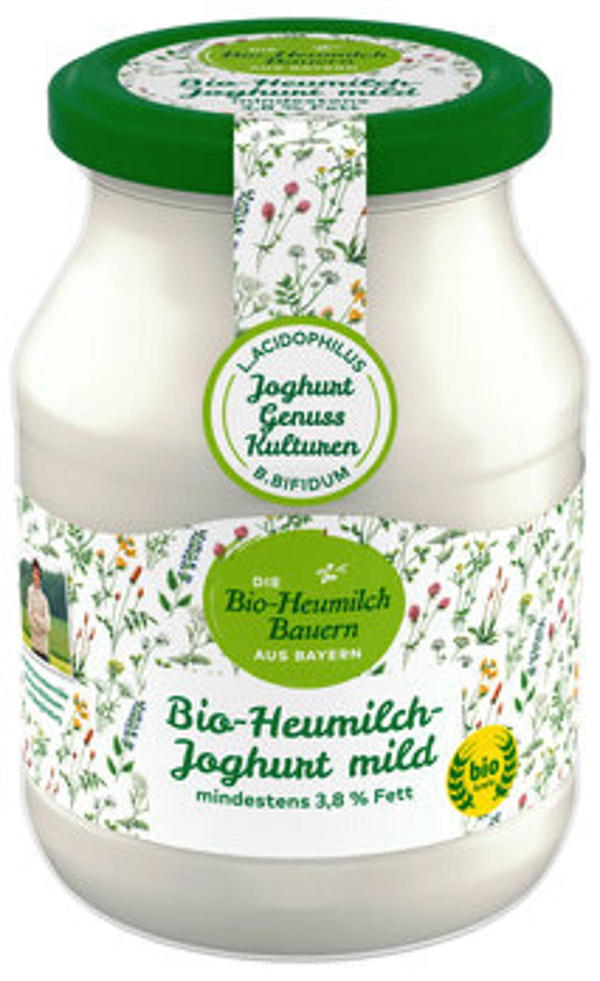 Produktfoto zu Heumilch Joghurt 3,8% Fett Glas