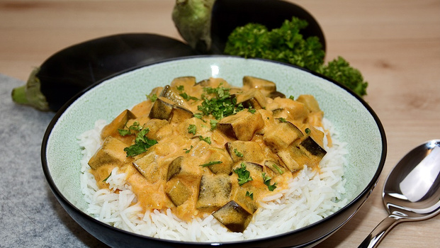 Rezeptbild für Auberginen-Curry