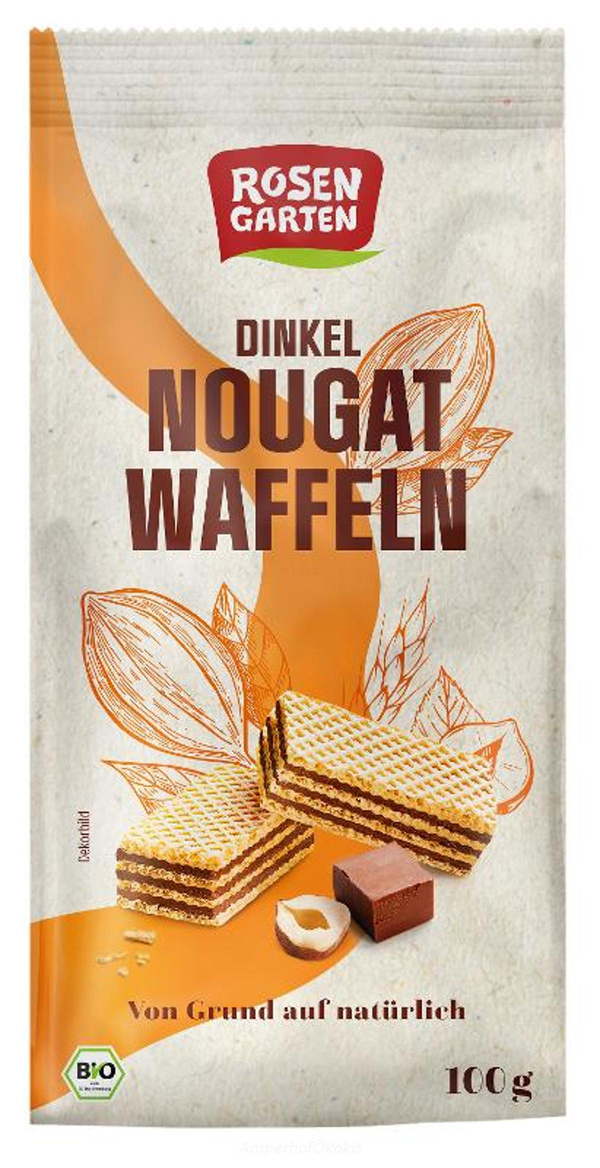 product photo for Dinkelwaffeln Nougat 100 g
