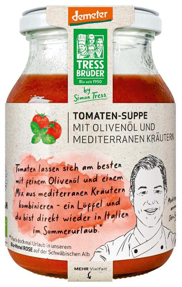 Produktfoto zu Mediterrane Tomaten Suppe 450ml Glas