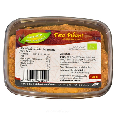 Produktfoto zu Feta pikant 125g