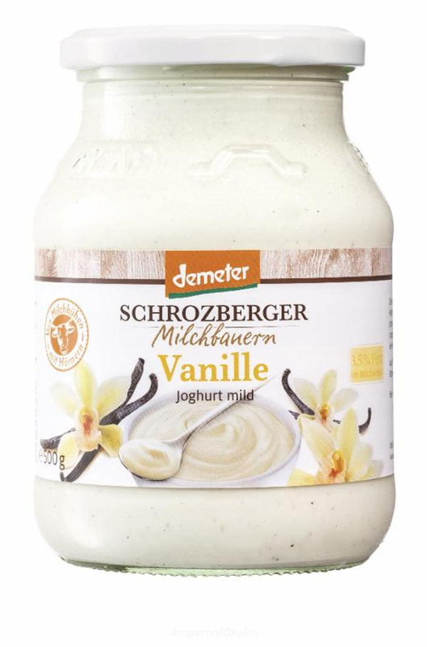 product photo for Demeter Joghurt Vanille 500g 3,8% Fett