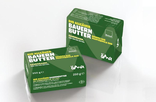 Produktfoto zu Fassbutter Sauerrahm 250g