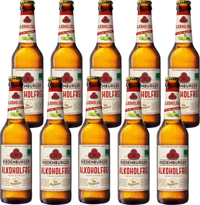 Produktfoto zu Riedenburger alkoholfrei 10x0,33 l