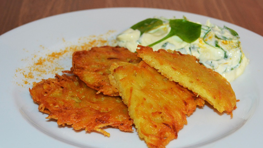 Rezeptbild für Kartoffelpuffer mit Posteleinquark