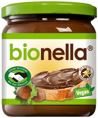Produktfoto zu bionella Nussnougat Creme 400 g vegan