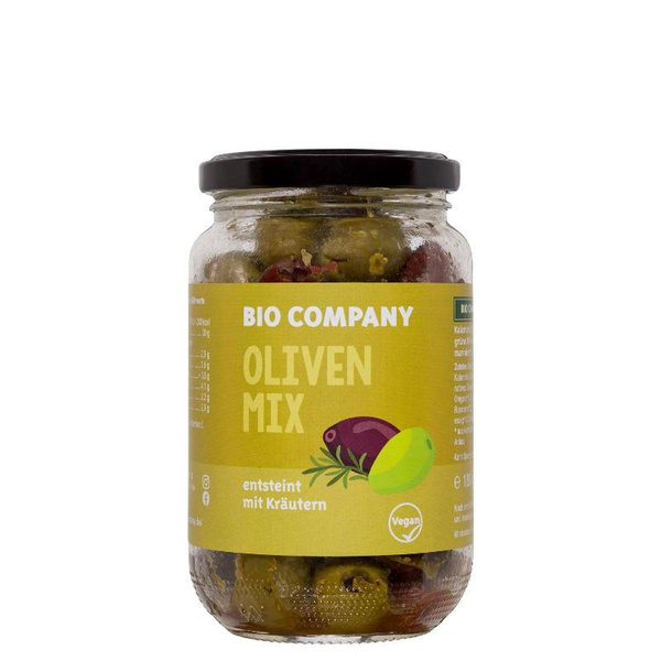 Produktfoto zu Oliven Mix Kräuter entsteint 350 g