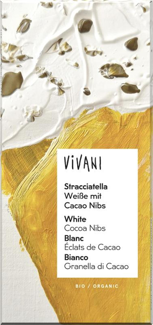 Produktfoto zu Vivani Stracciatella Cacaonibs 80 g