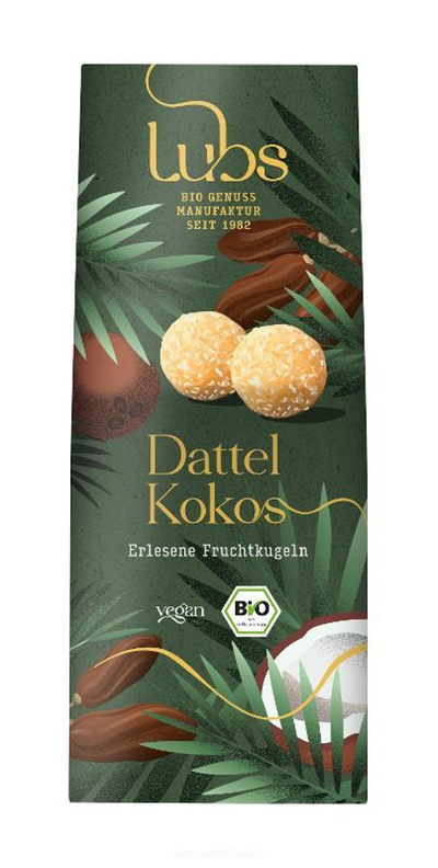 Produktfoto zu Dattel Kokos Konfekt 100 g