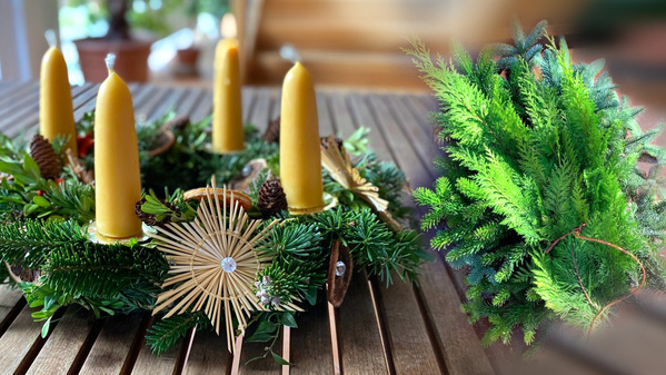 Adventskranz & Tannengrün