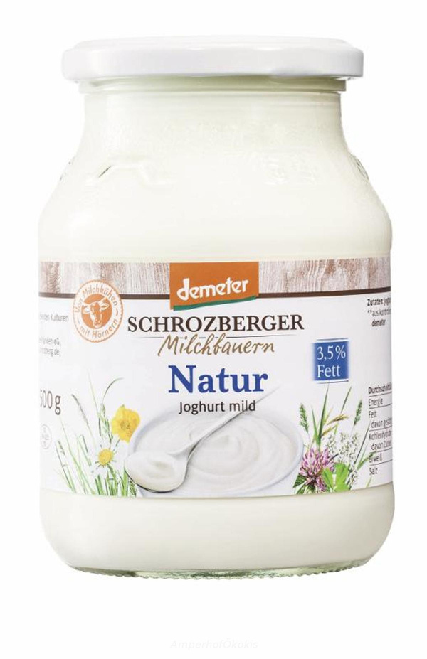 Produktfoto zu Demeter Vollmilchjoghurt 500g 3,8% Fett