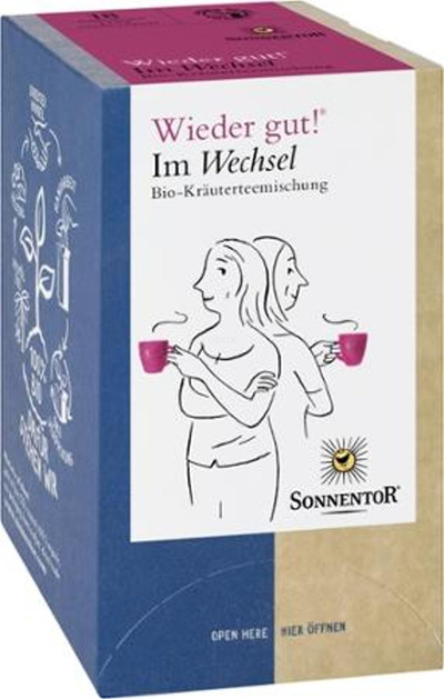 Produktfoto zu Wieder gut Im Wechsel 18 Teebeutel