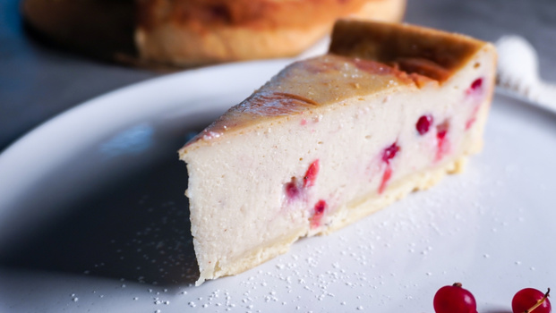 Rezeptbild für Käsekuchen mit Johannisbeeren