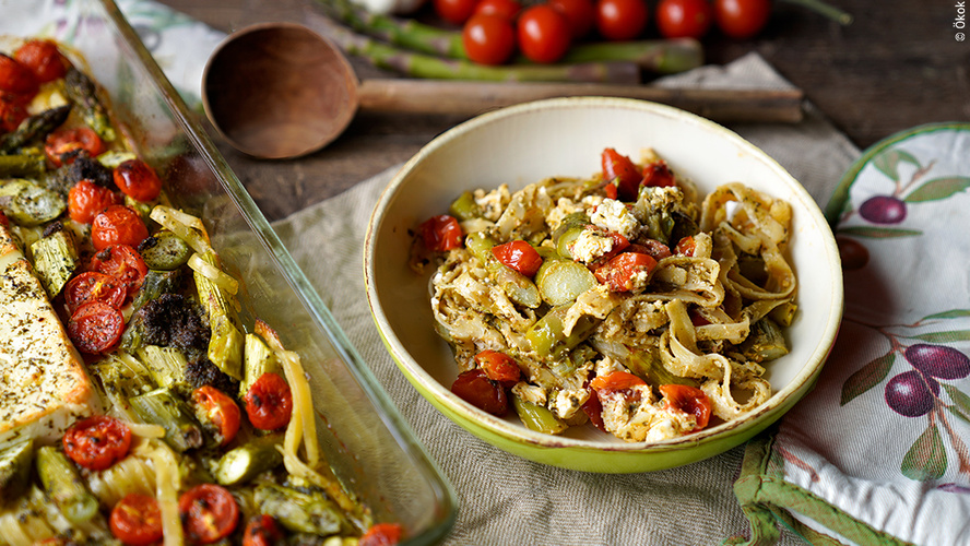 Rezeptbild für One-Pot-Pasta mit Spargel