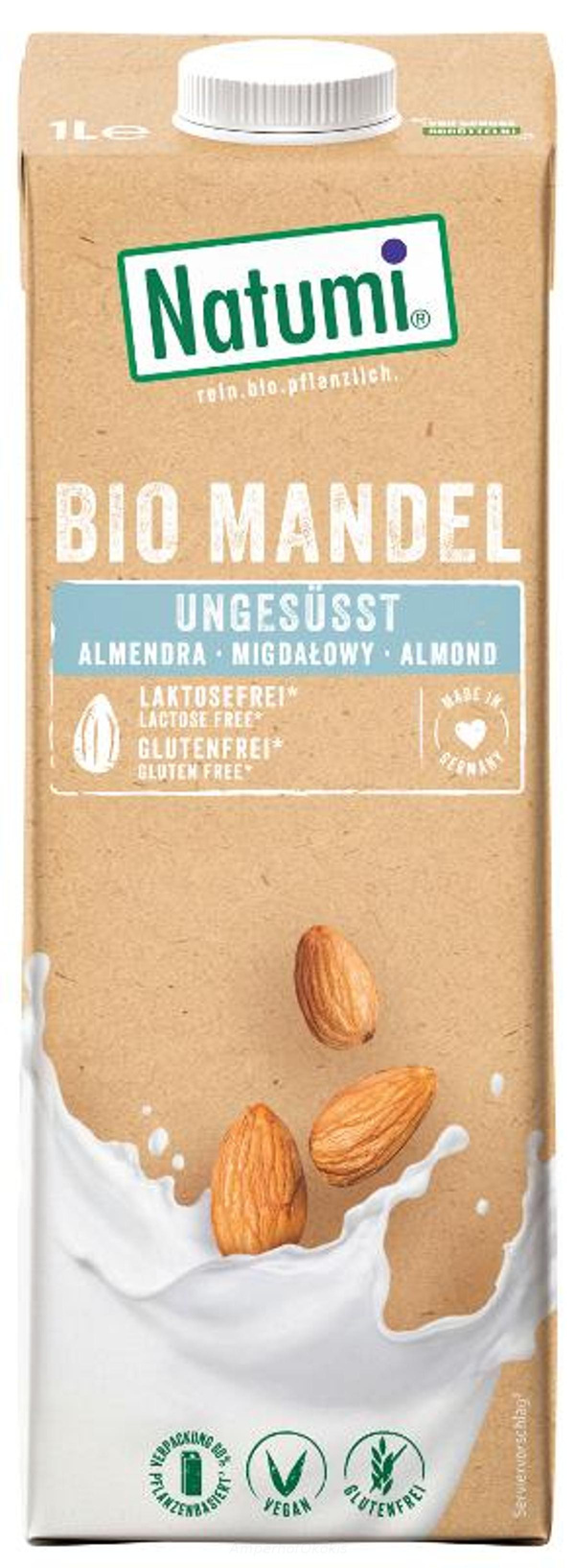 Produktfoto zu Natumi Mandeldrink Natur 1 l