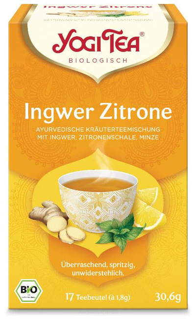Produktfoto zu Ingwer Zitrone 17 Teebeutel