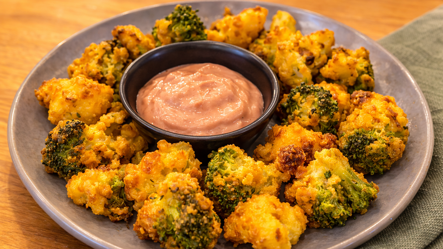 Rezeptbild für Brokkoli im knusprigen Kichererbsenteig