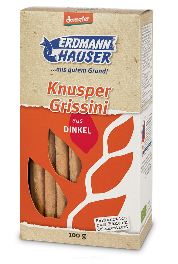 product photo for Dinkel Grissini 100 g